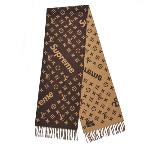 louis vuitton supreme scarf|genuine louis vuitton scarf.